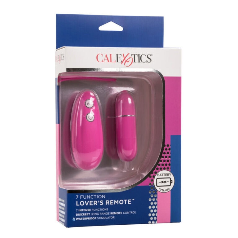 CalExotic Posh 7 Function Lovers Remote Bullet Vibrating Eggs & Bullets Pink Plastic detail