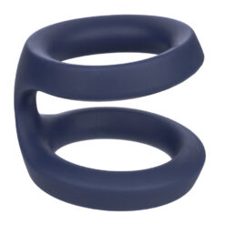 A blue ring with two rings on it.