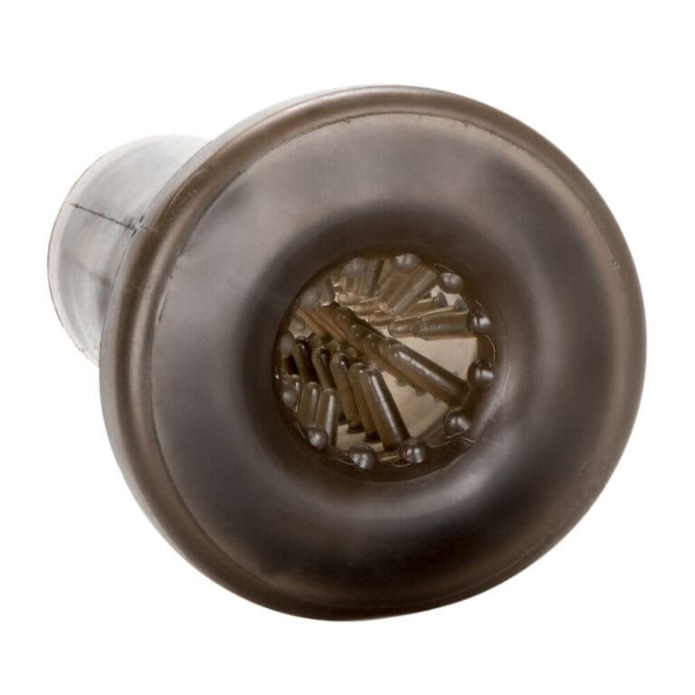 An industrial metal component with multiple small cylindrical parts inside, designed for use in adult pleasure devices, showcasing high-quality manufacturing and durable materials.