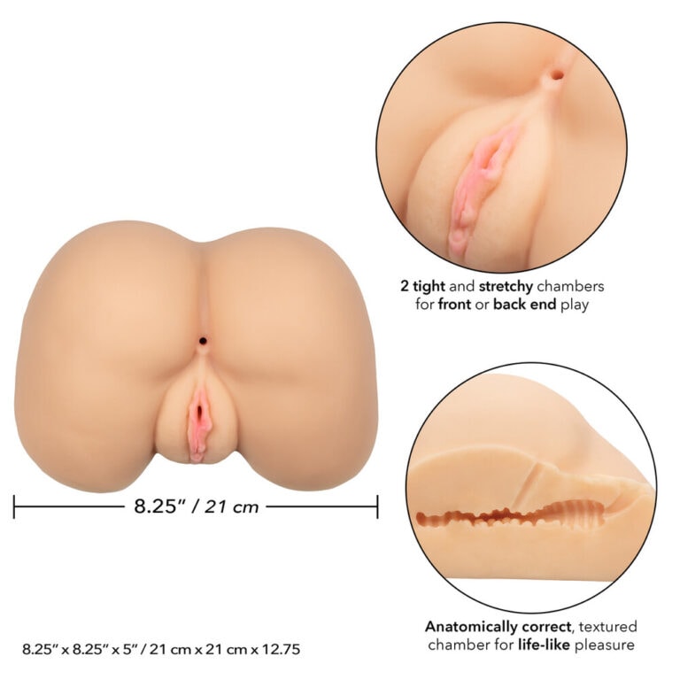 Highly detailed sex toy with textured chambers for realistic sensation and pleasure.