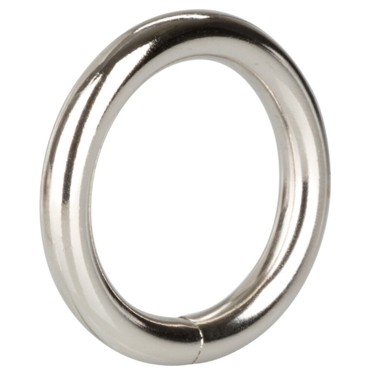Steel body piercing ring for body modification and adornment.
