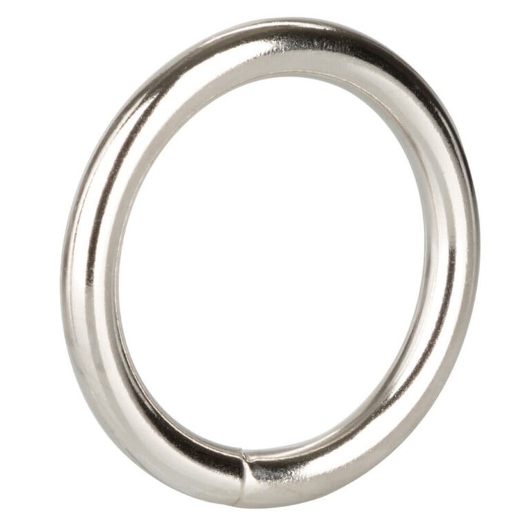 A sleek, stainless steel anal ring designed for adult pleasure, featuring a smooth, durable finish for comfortable and safe intimate experiences.