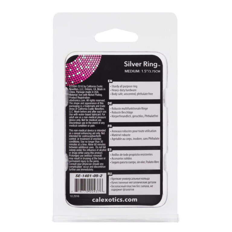 Silicone and metal alloy ring designed for enhanced pleasure and durability, suitable for all users. Features a sleek, body-safe, phthalate-free material, ideal for intimate use and long-lasting perfo.