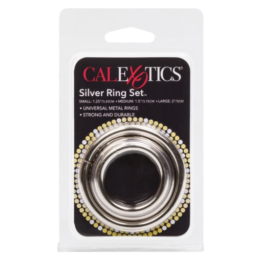 Caletics silver ring set.