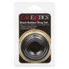 Caletics black rubber ring set.