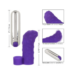 Intimate Play Purple Rechargeable Finger Teaser SE 1705 10 2x4
