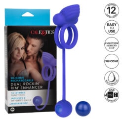 Rechargeable Dual Rockin Rim Enhancer Cock Ring - Image 4