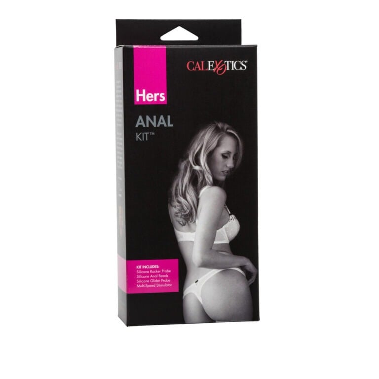 Discreet Hers Anal Kit featuring silicone anal toys, prostate stimulator, and multi-speed vibrator for enhanced anal play and sexual wellness. Perfect for beginners and experienced users.