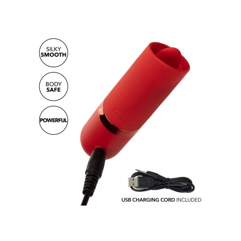 Kyst Flicker Mini Massager Flicker Mini Vibrators Red Silicone detail