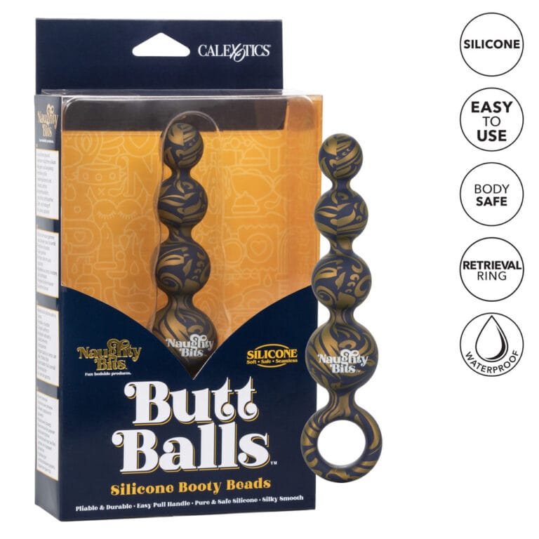 Silicone booty beads for anal pleasure, designed for safe, easy, and discreet use. Made from body-safe silicone, waterproof, and flexible, ideal for enhancing intimacy and sexual wellness.