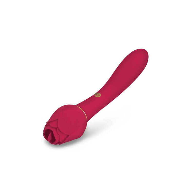 Secret Kisses Rosegasm Lingo Dual Ended G-Spot Vibrators Red Silicone detail