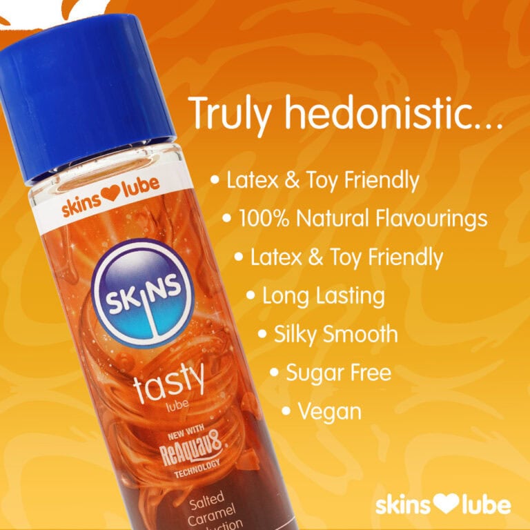 SEO-friendly ALT tag: High-quality vegan lubricant with natural flavours, long-lasting silky smooth texture, and sugar-free, latex and toy friendly for enhanced intimacy.