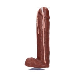 An image of a brown dick with a white background.