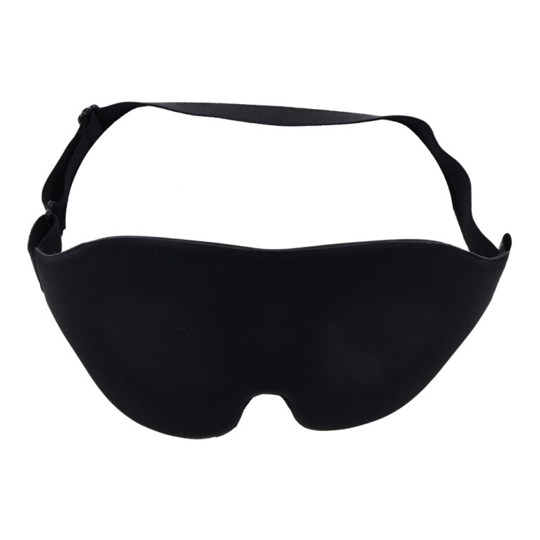Sleep mask for relaxation, sleep improvement, and eye comfort, ideal for travel or home use. Made from soft, lightweight material to block out light and promote restful sleep.