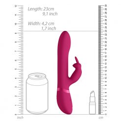 Vive Amoris Pink Rabbit Vibrator with Stimulating Beads - packaging display