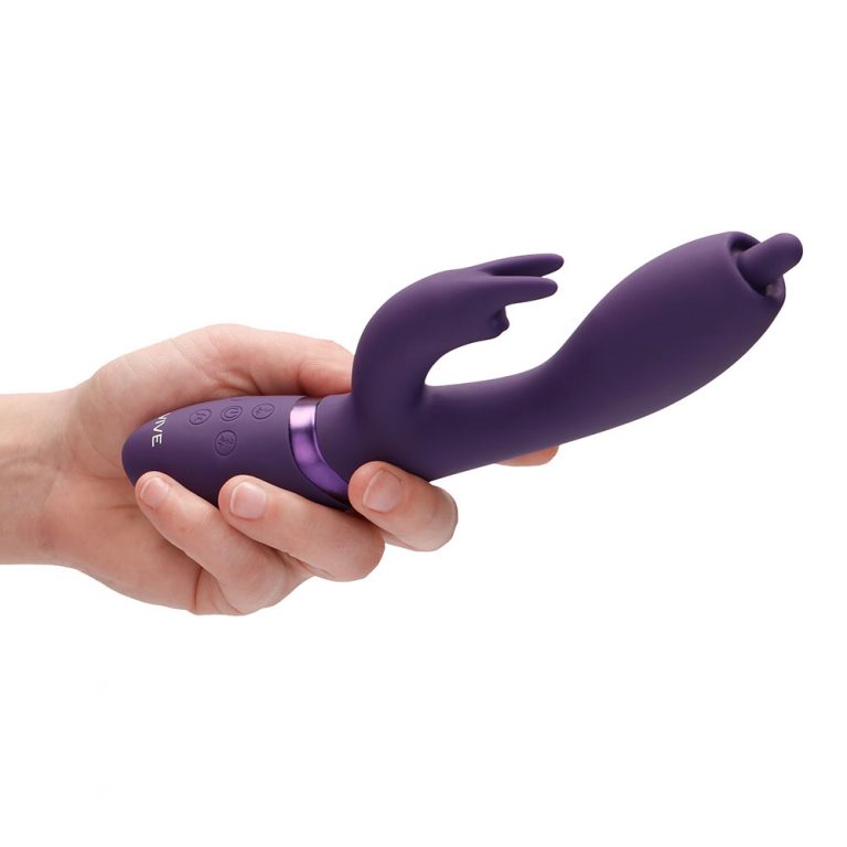 Vive Nilo Purple Pinpoint Rotating G Spot Rabbit Clit Stims & Bunny Style Silicone detail