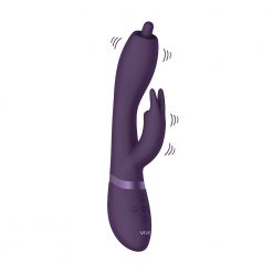 Vive Nilo Purple Pinpoint Rotating G Spot Rabbit - Displaying rotating action