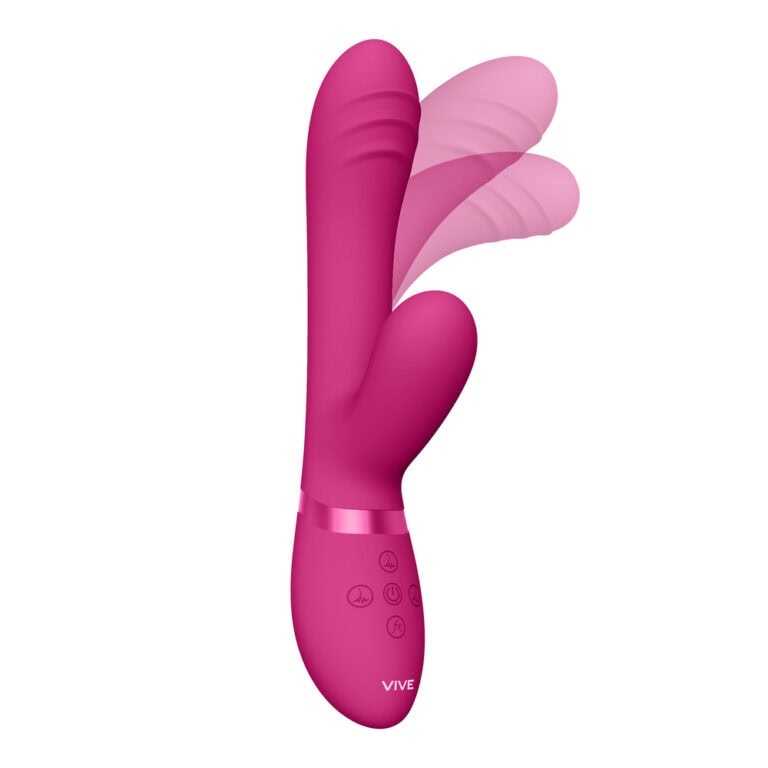 Vive Tani Finger Motion With Pulse Wave Vibrator Pink Clit Stims & Bunny Style Silicone detail
