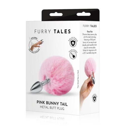 Furry tales pink bunny tail.