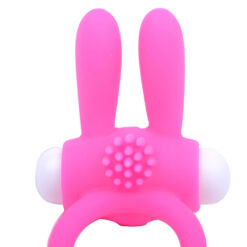Cockring With Rabbit Ears Pink XL008x3