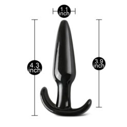 Small Tapered Black Anal Plug YY0001Bx4