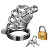 Master Series Asylum 4 Ring Locking Chastity Cage ad147x1
