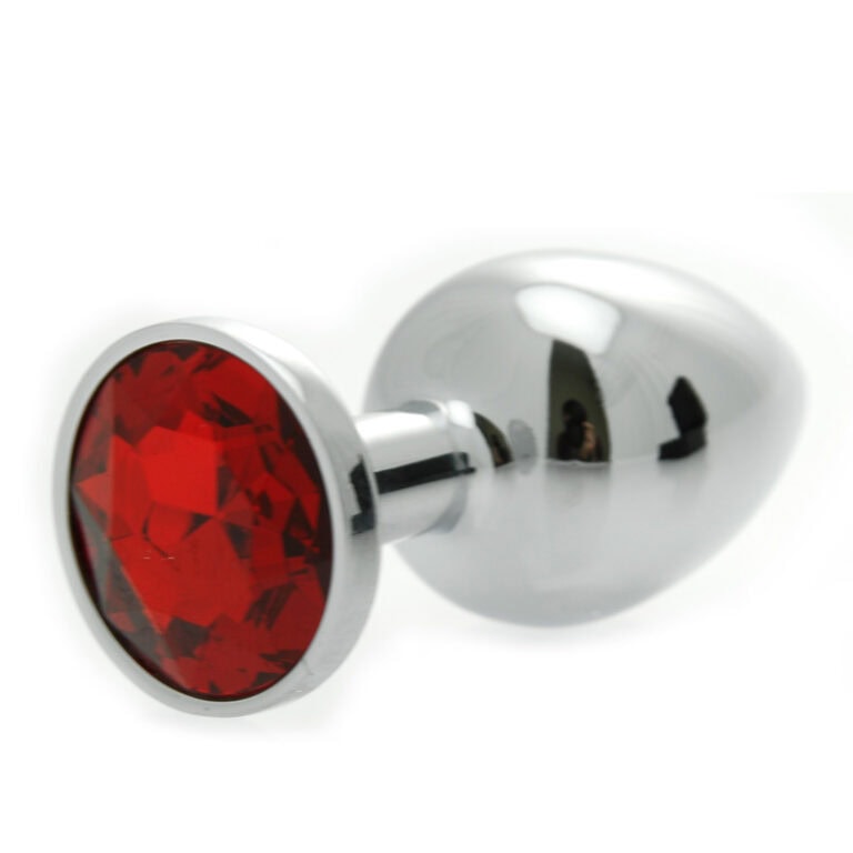 Jewel Butt Plug Jewel Butt Plugs Silver Stainless Steel