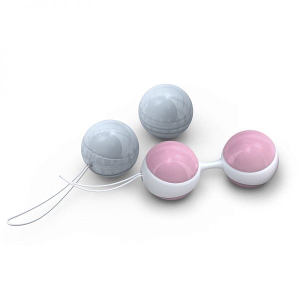 Elegant Lelo Luna Beads Mini Pink and Blue for pelvic floor strengthening and intimate wellness. Discreet, stylish, and designed for effective kegel exercises.