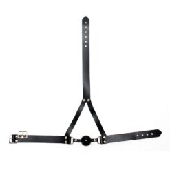 Alternative view of Leather Ball Gag And Head Harness